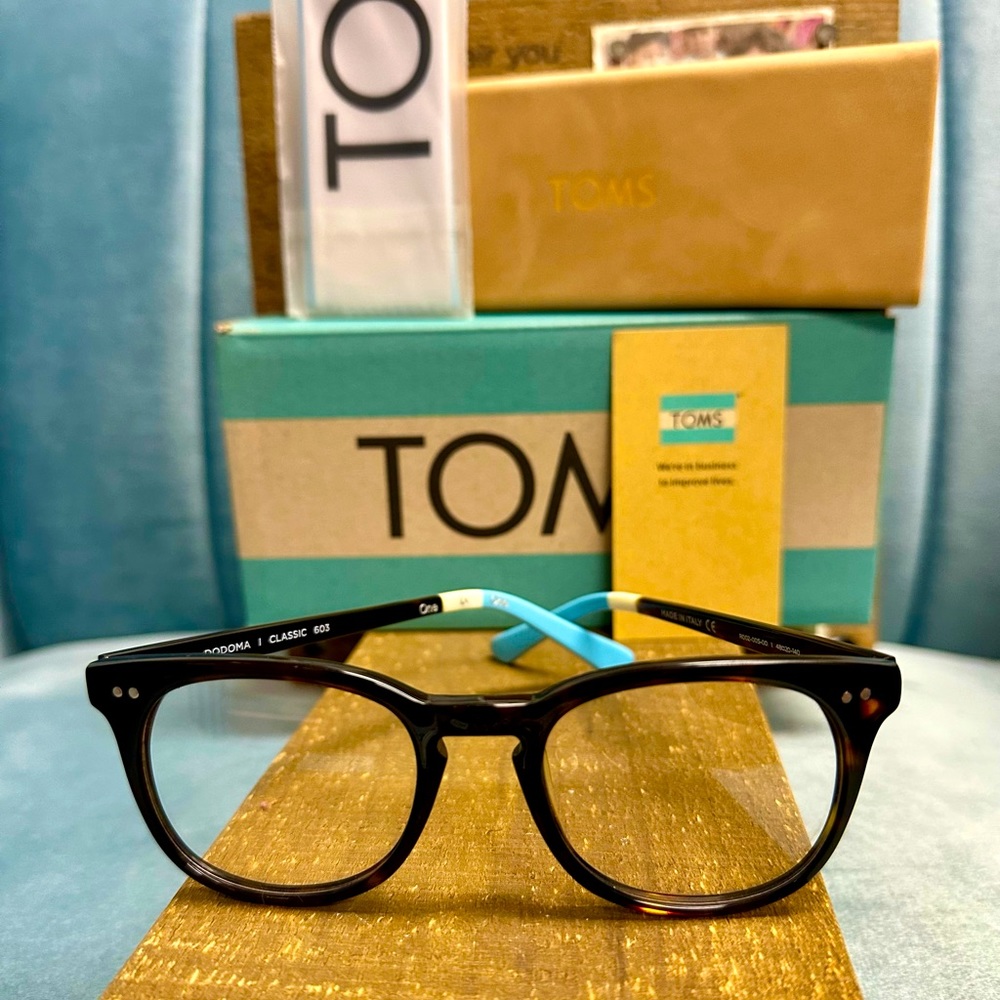 Brand New TOMS โDodoma Classic 603โ Dark Tortoise Optical Eyeglasses